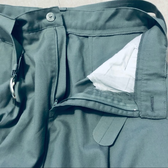 Two Roads Women Trouser with Belt Light Green Size 13/14 - Picture 8 of 8